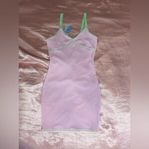 SHEIN X Anitta Pink And Green XS Bodycon Dress Tags Still On NEVER WORN